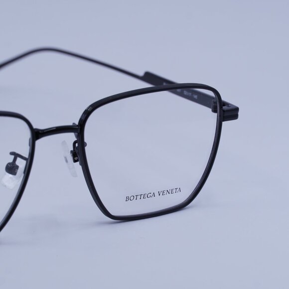 Bottega Veneta BV1015O 001 Eyeglasses Black 52mm Square Frame - Picture 2 of 10